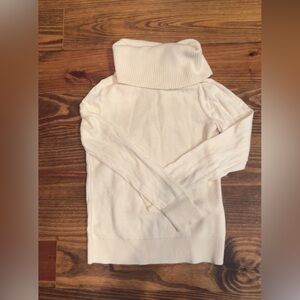 Banana Republic cream turtleneck sweater